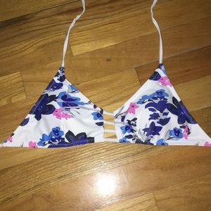 Floral bikini top